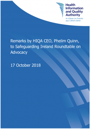 Safeguarding Ireland, Advocacy Roundtable, Phelim Quinn
